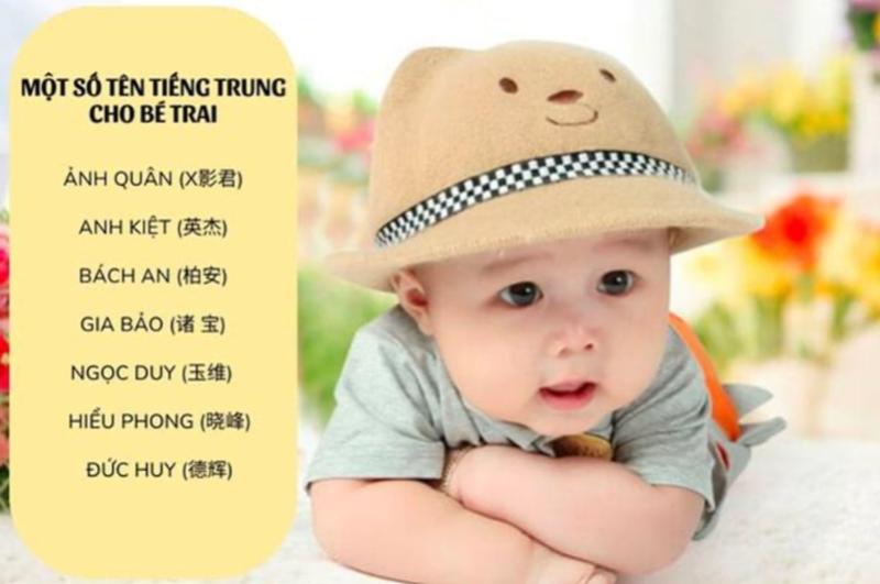 Tên tiếng Trung hay cho nam bé trai