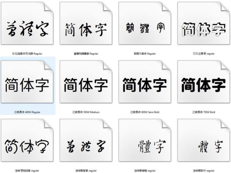 Font Chữ Tiếng Trung - Phân Loại Và Cách Cài đặt Cho Máy Tính Của Bạn