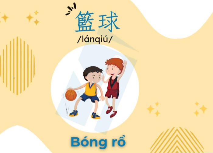 Tổng hợp đầy đủ từ vựng tiếng Trung chủ đề bóng rổ 2 Thuật ngữ tiếng Trung về bóng rổ giúp hiểu rõ hơn về môn thể thao
