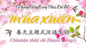 từ vựng tiếng Trung chủ đề mùa xuân